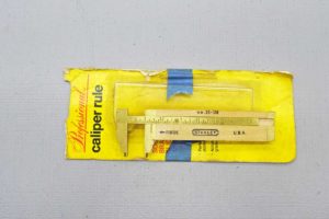 Stanley Caliper Slide Rule With Brass Slide