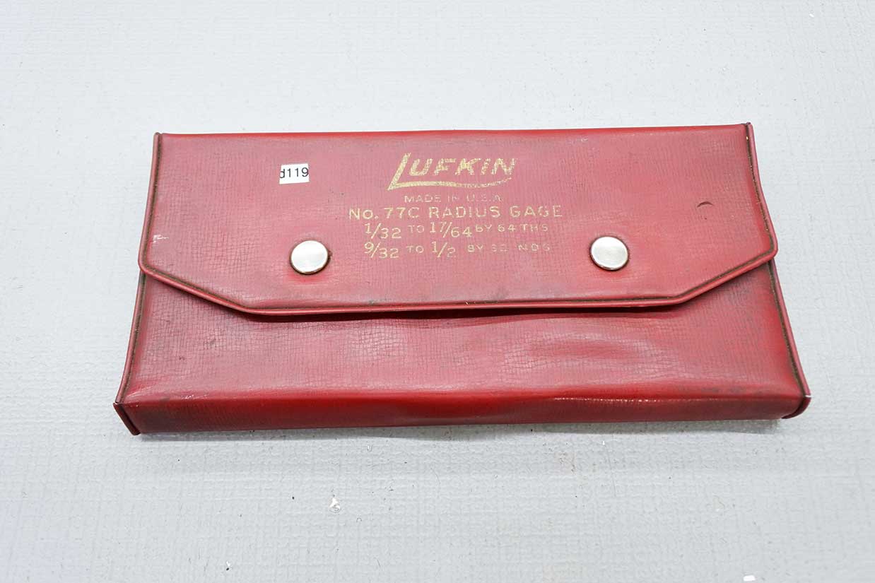 Lufkin No77C Radius Gage Set In Pouch - Tool Exchange