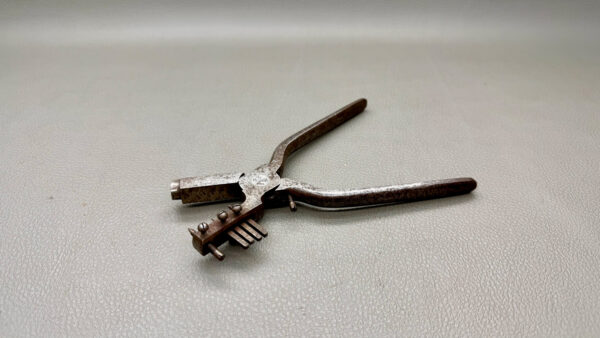 Stitching Hole Leather Pliers Maker Worn 7" Long In Good Working Condition