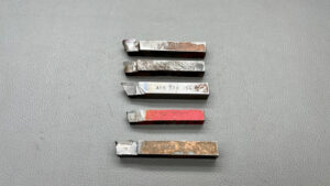 Lathe Carbide Tip Cutting Tool Set of 5 3 1/2 x 1/2"