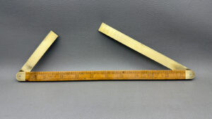 Stanley No 42 Shipwrights Rule With 2 Brass Folding Bevels