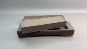 Sharpening Stone Medium 7" x 2" x 1" In Wooden Box In Good Condition