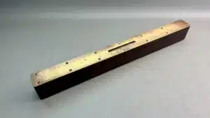 Brass Top Timber Level 15" Long - Vial Is Good - Uncleaned 