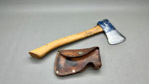 Vaughan USA Hatchet With Leather Cover 2 1/4" Edge 10 1/2" Long In Good Condition