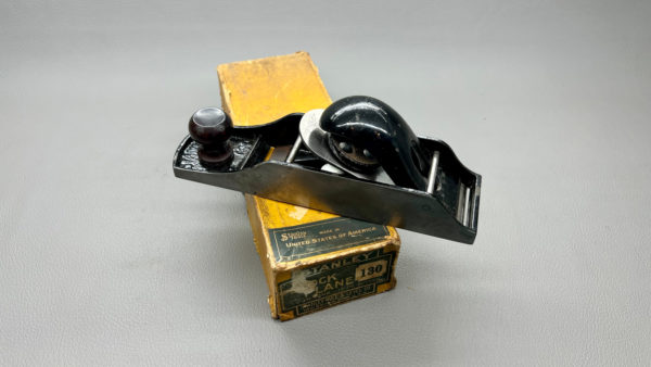 Stanley No 130 Double Sided Block Plane Has V Logo on Cutter - Uncleaned - IOB