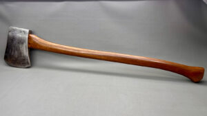 Axe Head & Handle 5 1/2" Edge 7" Deep 31 1/2" Overall Length In Good Condition Well Fitted Great Shaped Handle