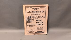 C.E.Jennings #13 Tool Catalog reprint V3021