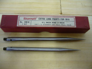 Starrett Extra Long Points - 50C - 4.5" & 5" long