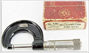 Starrett #436 1" Micrometer Iob, Owner Name Engraved.