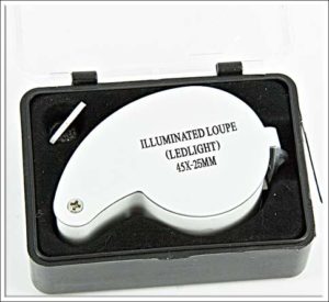 Jeweler's Loupe 45 X Magnification, New Old .