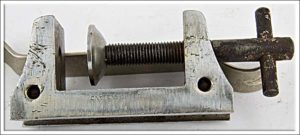 Small Model Makers Vice, Made In England, Max Vice 1 1/2" Patent 463948 Nice.