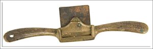 Brass/Bronze Spokeshave, Maker Worn.