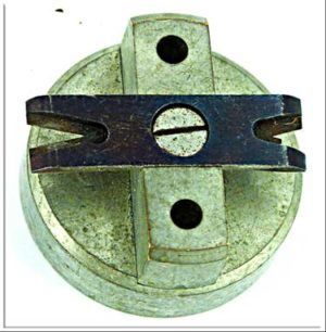 French Jeweler's/Watch Tool, 2 Tiny Claws On Partly Damaged, 35Mm Round.