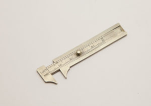 Fine Max Stern & Co. Miniature Caliper Rule, German Silver.