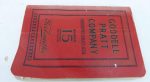 Goodell-Pratt Co #15 Catalog, 448Pg Original Catalog, 1922.