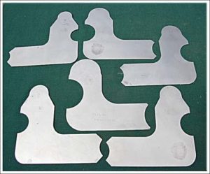 Lufkin Extra Large Radius Gauges, Pat 1825987, From 1" To 9/16".