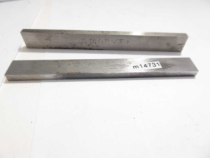 Lathe set of 2 parallels, owners marks, 107x12x5mm