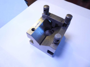 Lathe v block with clamp, 1 7/8 x 2 3/8"