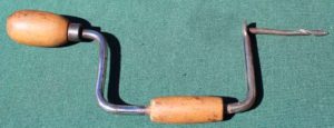 Miniature Hand Brace, Good Wood, No Maker.