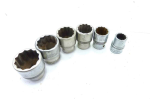 Dufor/Dowidat Sockets, 1/2" Dr, 6Pc, 5/8 w9/16", bsf 5/8 w1/2", 7/16 w3/8", 7/16 w1/4", bsf5/16"