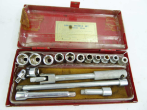 Socket set 1/4" drive made in Taiwan