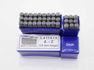 German 3mm letter & number set new