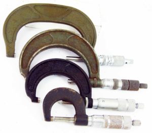 Micrometer Set, 3-4" Craftsman Usa, 2-3" Craftsman Usa, 1-2" Powercraft Usa, 0-1" W M Welch Usa, These Are All Working Well.