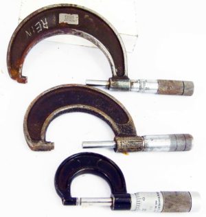 Micrometer Set Usa Made, 2-3, 1-2, 0-1, These Are All Working Well.