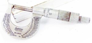 Lufkin #2631 0 - 1" Micromter, Top Has A Round Dome And Not Flat.