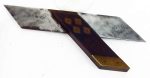 Vintage Mitre Square 10" Long, Maker Is Worn, A Little Pitting, Small Chip On Timber.
