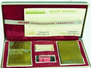 Wilson Rockwell Test Block Calibration Set.
