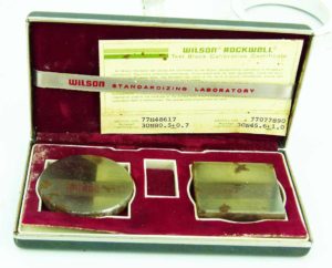 Wilson Rockwell Test Block Calibration Set.