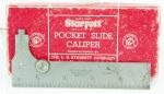 Starrett #425 5" Pocket Slide Caliper, Owners Marks USA