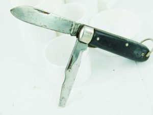 Ric-Nor Usa 2 Blade Pocket Knife, 3" Edge.