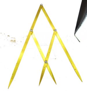 Solid Brass Dviding compass, 17" long made by a friend in california, precision made