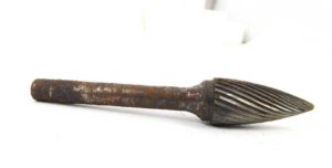 Quality steel grinding burr, 1/2" taper