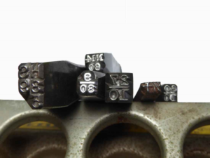 Unusual steel marking stamps, 6 assorted types