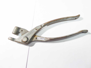 Monogram vintage pliers, 7" long