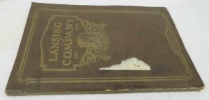 Lansing Company catalog 12 162 pages, manufacturers of concrete mixers,hoists,wheelbarrows,hand carts,fence machines,horse pokes,hods,skids,electric tractors,fibre wheels