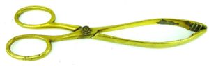 Solid Brass Tongs, 9"