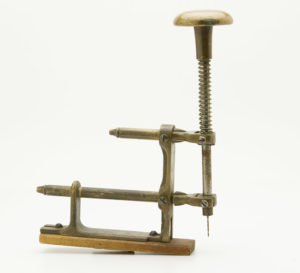 Leather Tool, Solid Brass, Lloks Like It Punches Holes, Real Nice, 9 1/2" Tall.