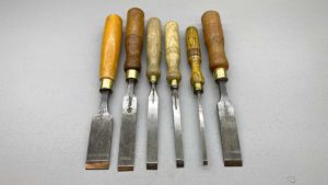 Mortice Chisels Made Up Set Of English Makers