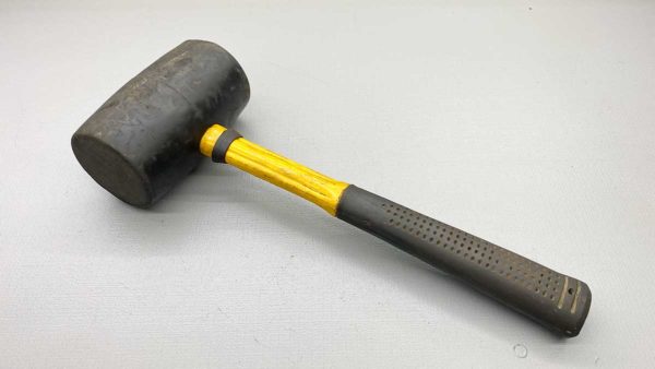Large Rubber Mallet 125mm x 70mm Dia In Good Condition overall length of 14"
