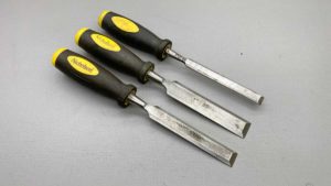 Nicholson Set Of 3 Bevel Edge Chisels 25 19 and 12mm