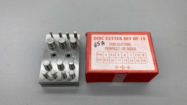 Jewellers Disc Cutter Set Of 14 Pieces For cutting Perfect Sizes