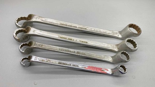 Stahlwille Large Ring Whitworth Spanner Set of four  7/8 - 1"  13/16 - 11/16"  9/16 - 5/8" and 7/16 - 3/8"