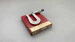 Starrett No 222RL Sheet Metal Micrometer IOB Sizes 0-1/2" Has a 2" Throat