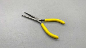 Long Nose Spring Loaded Pliers 6" Long In New Condition 2 1/4" Nose