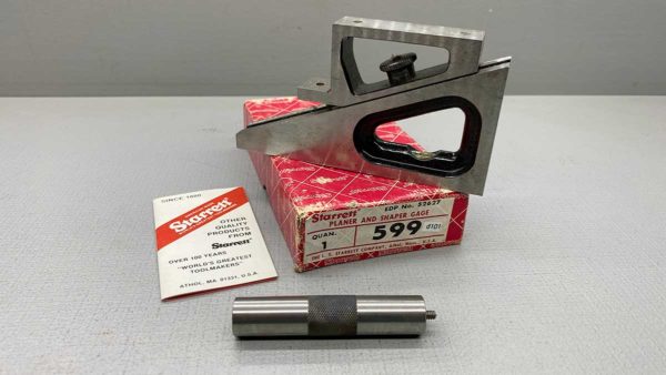 Starrett USA No 599 Planer and Shaper Gauge IOB In Top Condition
