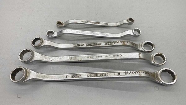 Sidchrome AF 5Pc Ring Spanner Set In Good Condition